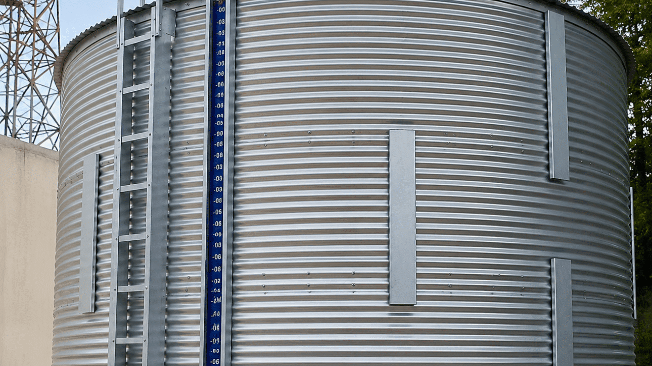 zinc aluminium storage tank